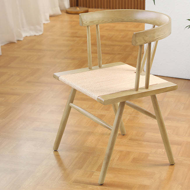 Chinese Wood Rope Dining Chair