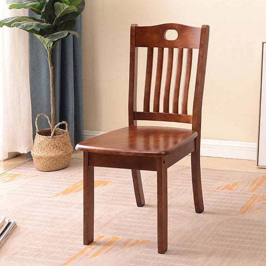 Chinese Wood Dining Chair — C - Begonia Color