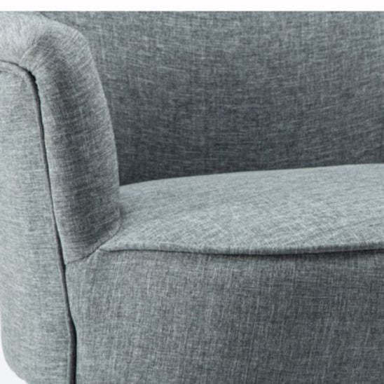 Scandinavian Wood Cotton Hemp Accent Chair