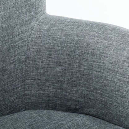 Scandinavian Wood Cotton Hemp Accent Chair