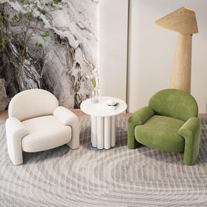 Scandinavian Wood Accent Chair