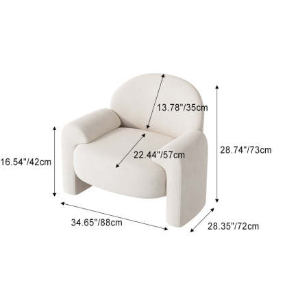 Scandinavian Wood Accent Chair