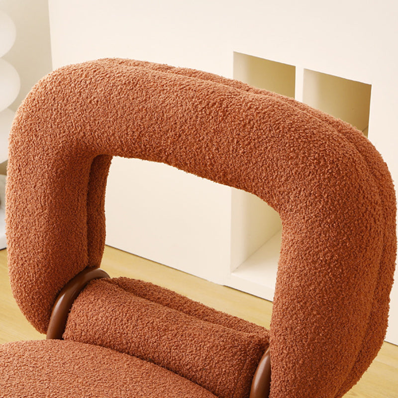 Minimalist Doughnut Lambswool Steel Vanity Stool