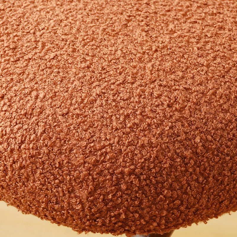 Minimalist Doughnut Lambswool Steel Vanity Stool