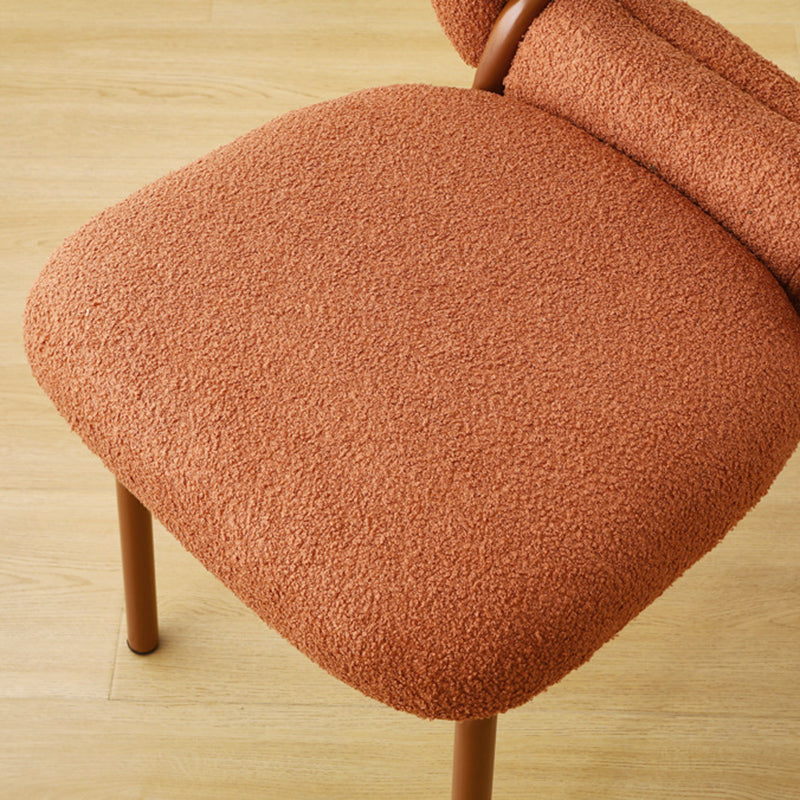 Minimalist Doughnut Lambswool Steel Vanity Stool