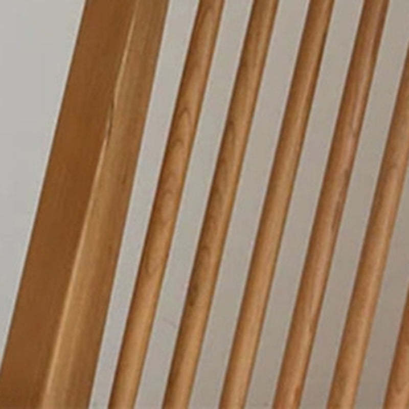Japanese Wood Linen Accent Chair