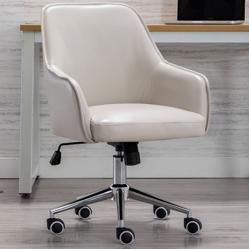 Modern Luxury Leather Aluminum Desk Chair