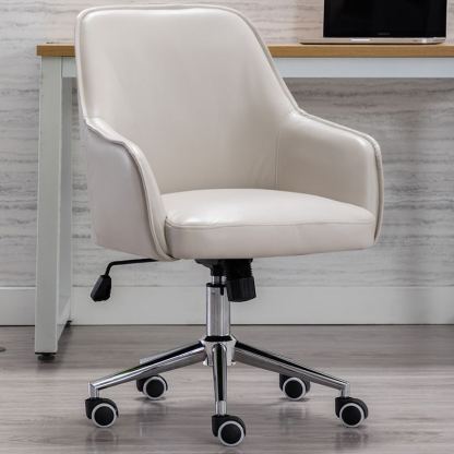 Modern Luxury Leather Aluminum Desk Chair