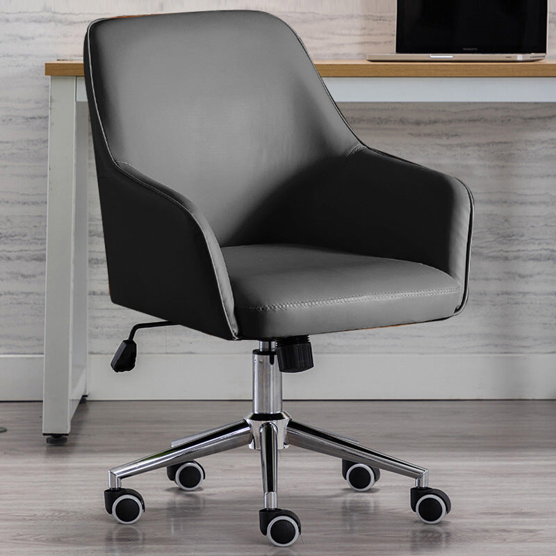 Modern Luxury Leather Aluminum Desk Chair