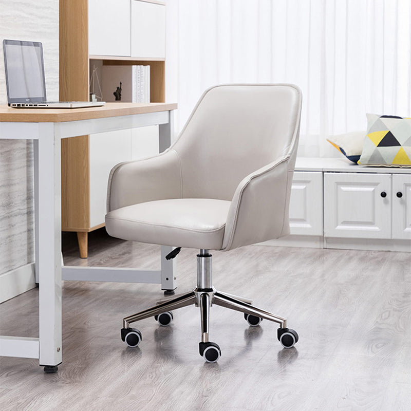 Modern Luxury Leather Aluminum Desk Chair