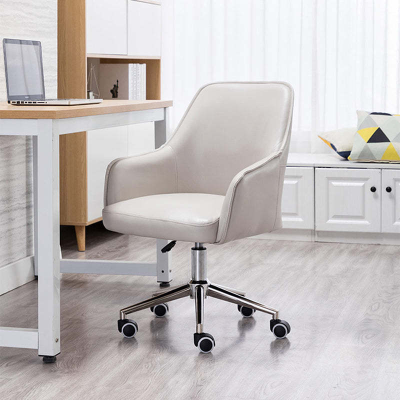 Modern Luxury Leather Aluminum Desk Chair
