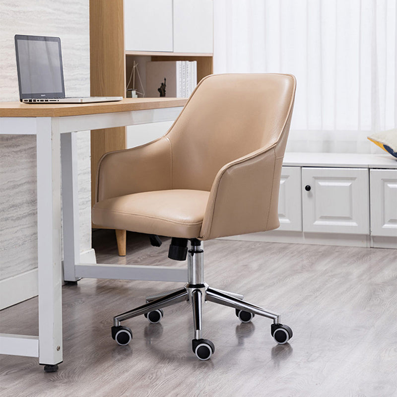 Modern Luxury Leather Aluminum Desk Chair