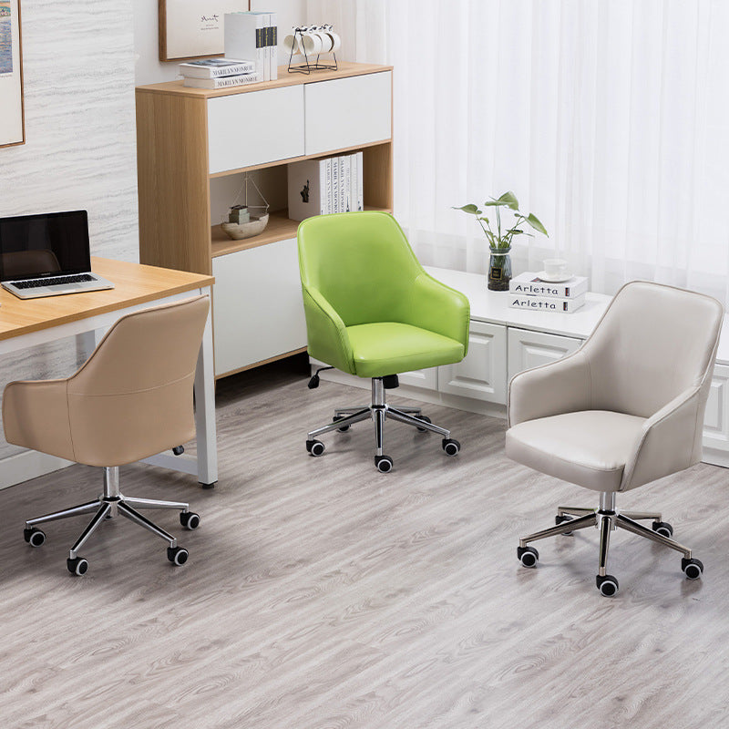 Modern Luxury Leather Aluminum Desk Chair