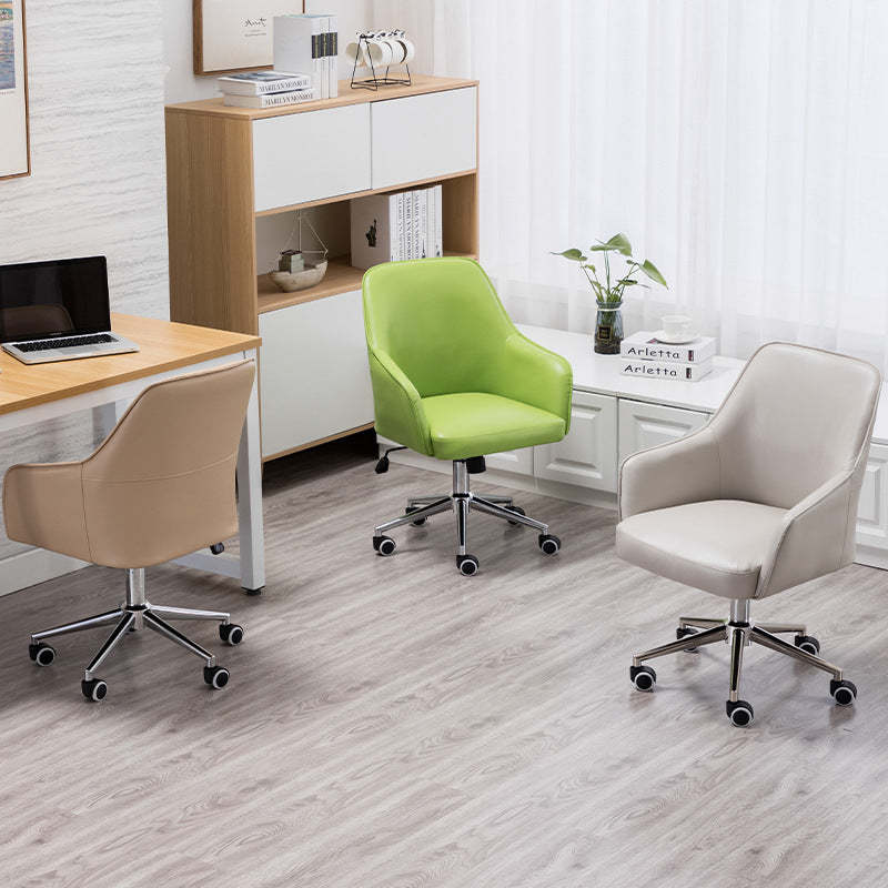 Modern Luxury Leather Aluminum Desk Chair
