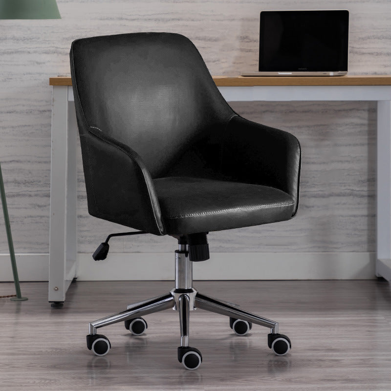 Modern Luxury Leather Aluminum Desk Chair