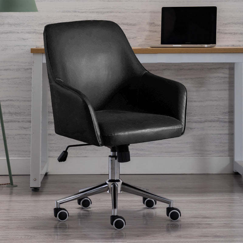 Modern Luxury Leather Aluminum Desk Chair