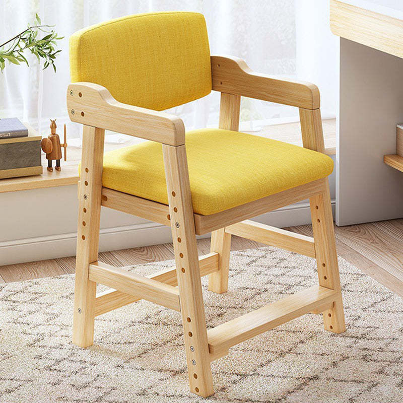 Modern Solid Wood High-Resilience Vanity Stool — Green