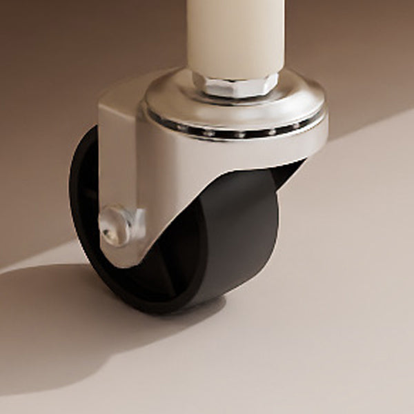 Modern Oval Glass Steel Side Table