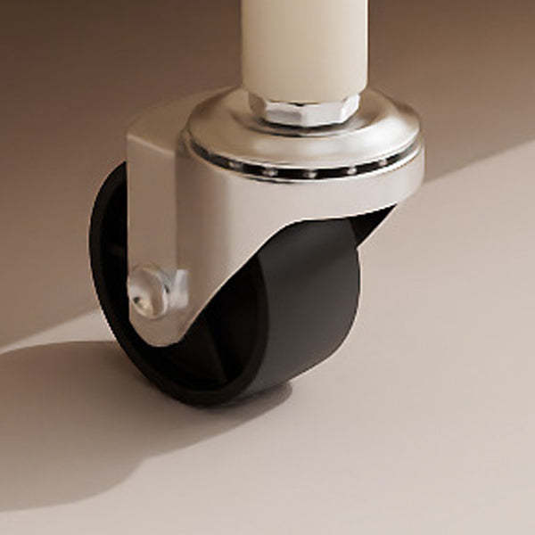 Modern Oval Glass Steel Side Table