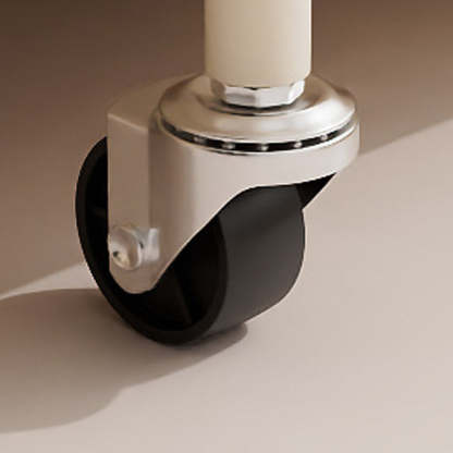 Modern Oval Glass Steel Side Table