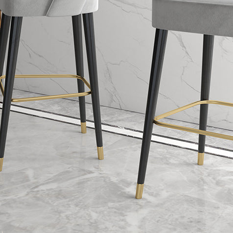 Modern Luxury High-Resilience Metal Bar Stool