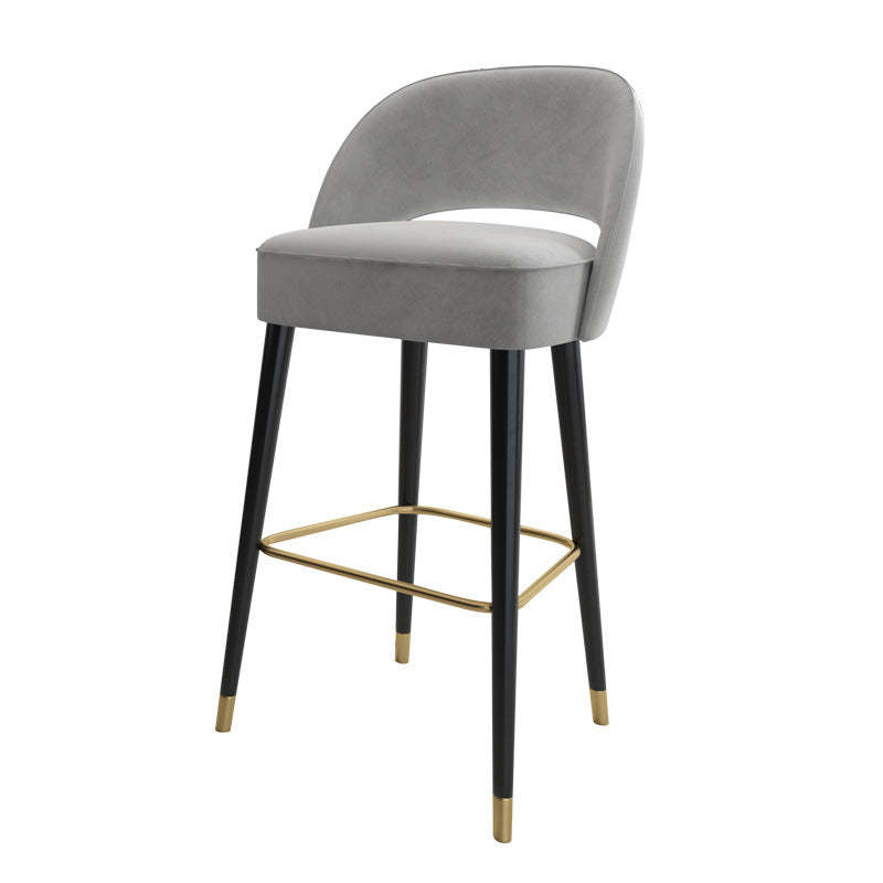 Modern Luxury High-Resilience Metal Bar Stool