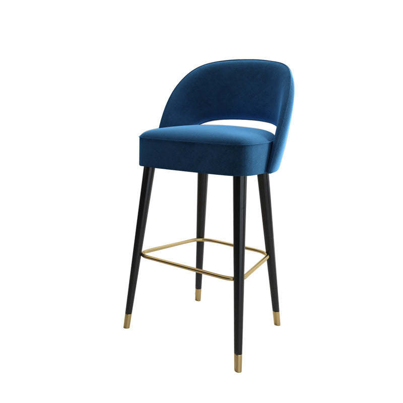 Modern Luxury High-Resilience Metal Bar Stool