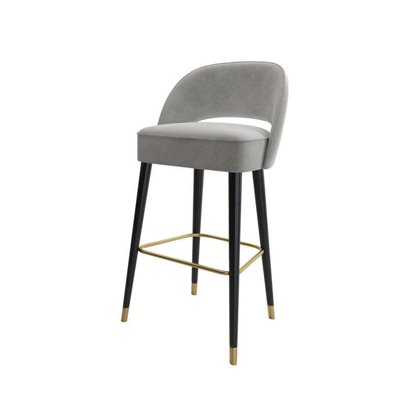 Modern Luxury High-Resilience Metal Bar Stool