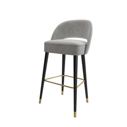 Modern Luxury High-Resilience Metal Bar Stool