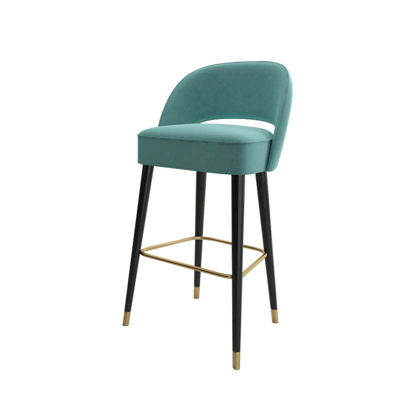Modern Luxury High-Resilience Metal Bar Stool