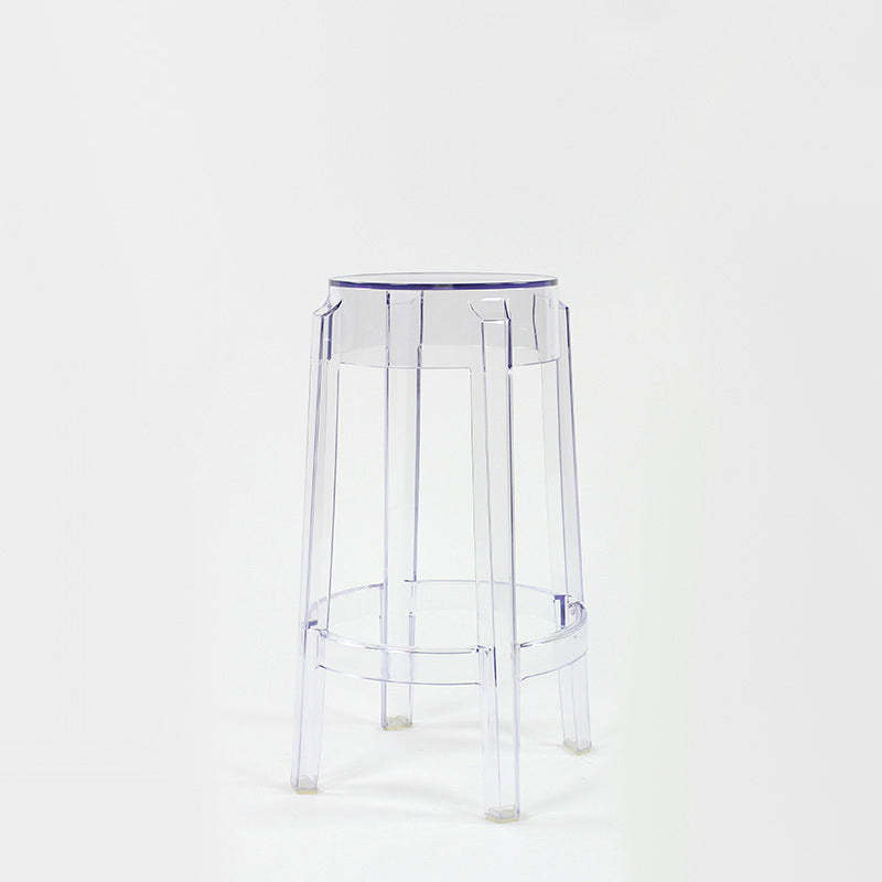 Minimalist Round Plastic Bar Stool