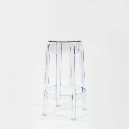 Minimalist Round Plastic Bar Stool
