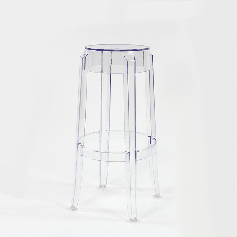 Minimalist Round Plastic Bar Stool