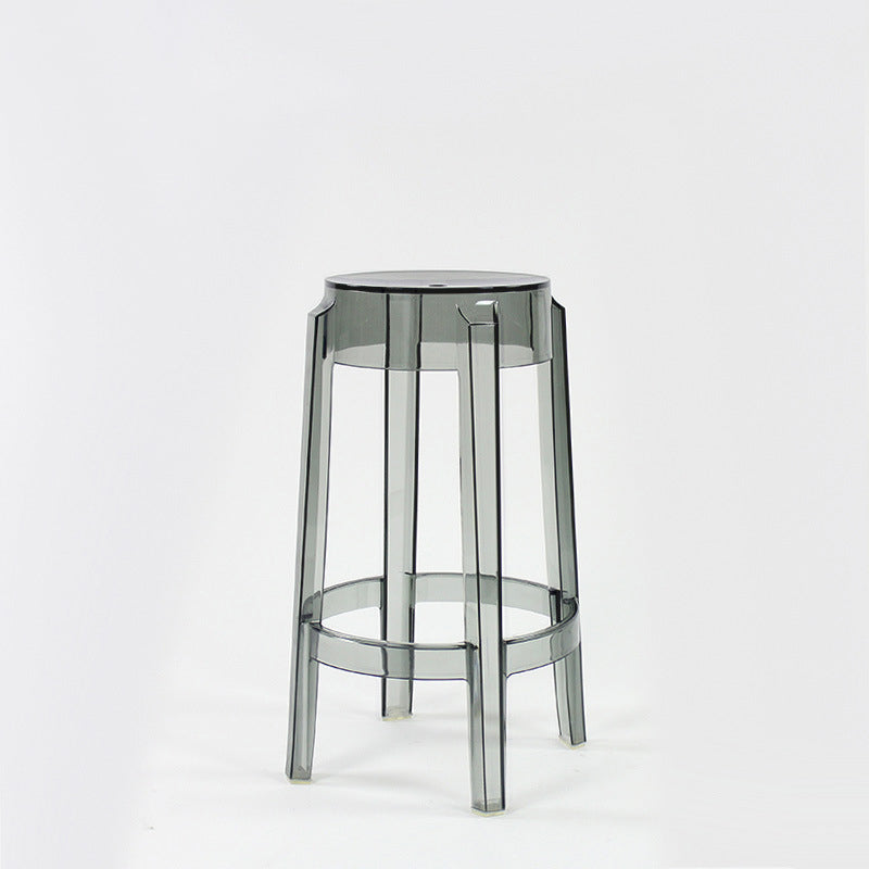 Minimalist Round Plastic Bar Stool