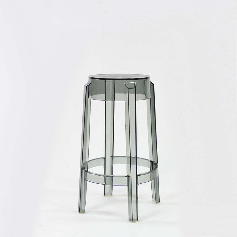 Minimalist Round Plastic Bar Stool