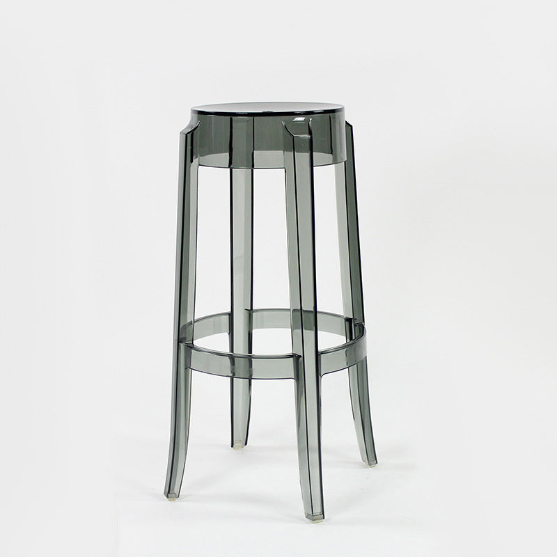 Minimalist Round Plastic Bar Stool