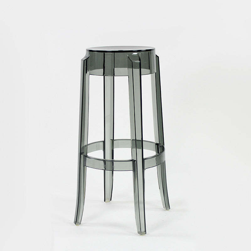 Minimalist Round Plastic Bar Stool