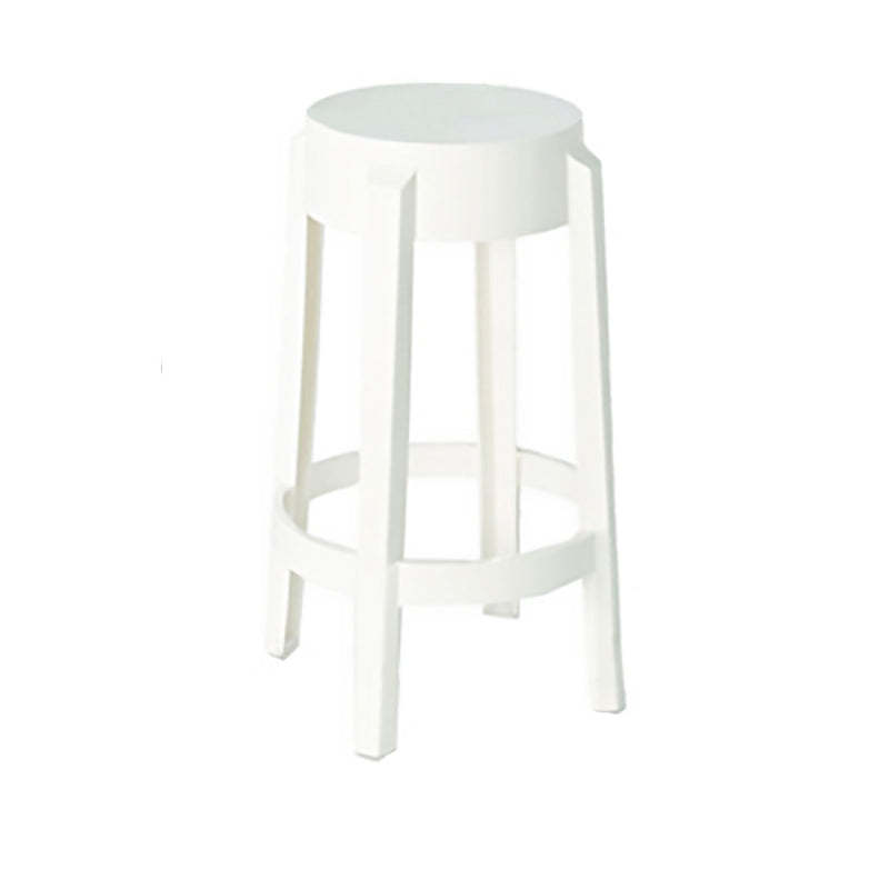 Minimalist Round Plastic Bar Stool