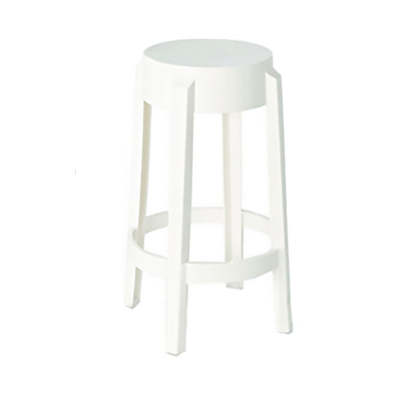 Minimalist Round Plastic Bar Stool