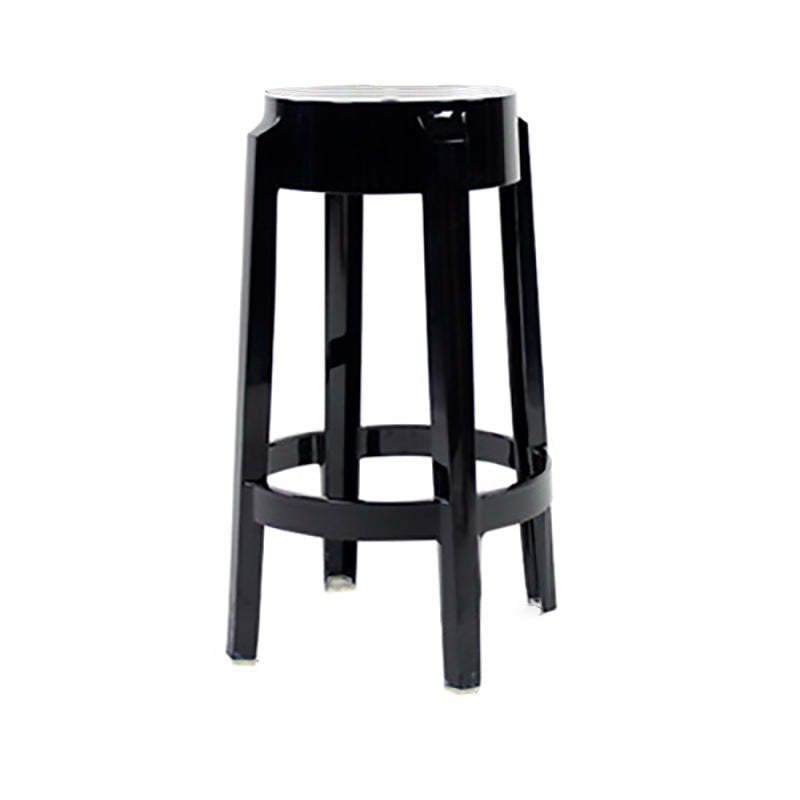 Minimalist Round Plastic Bar Stool