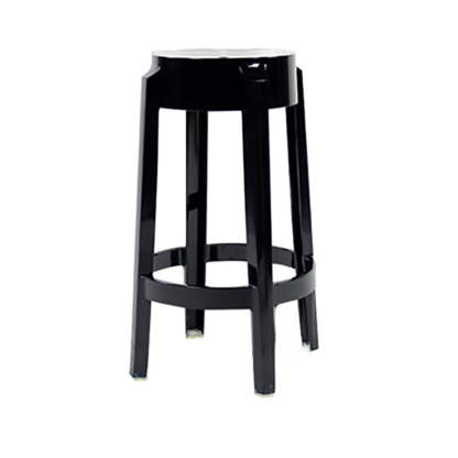 Minimalist Round Plastic Bar Stool