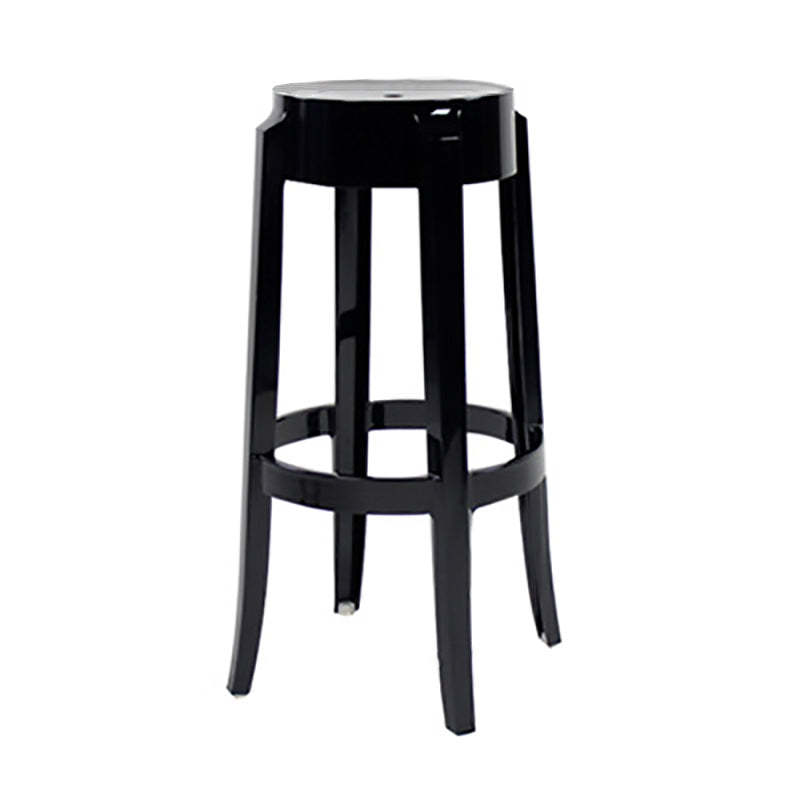 Minimalist Round Plastic Bar Stool