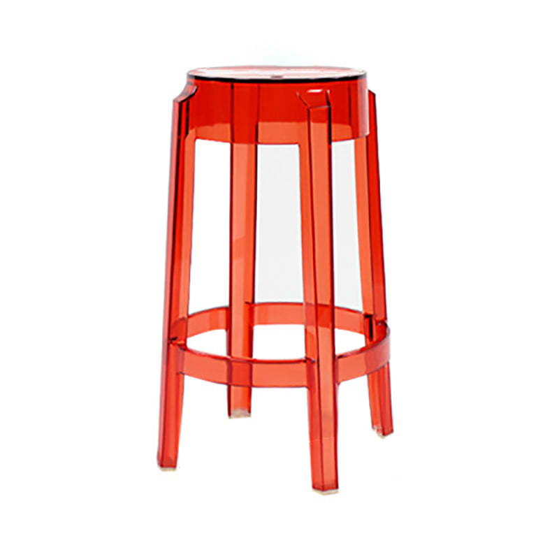 Minimalist Round Plastic Bar Stool