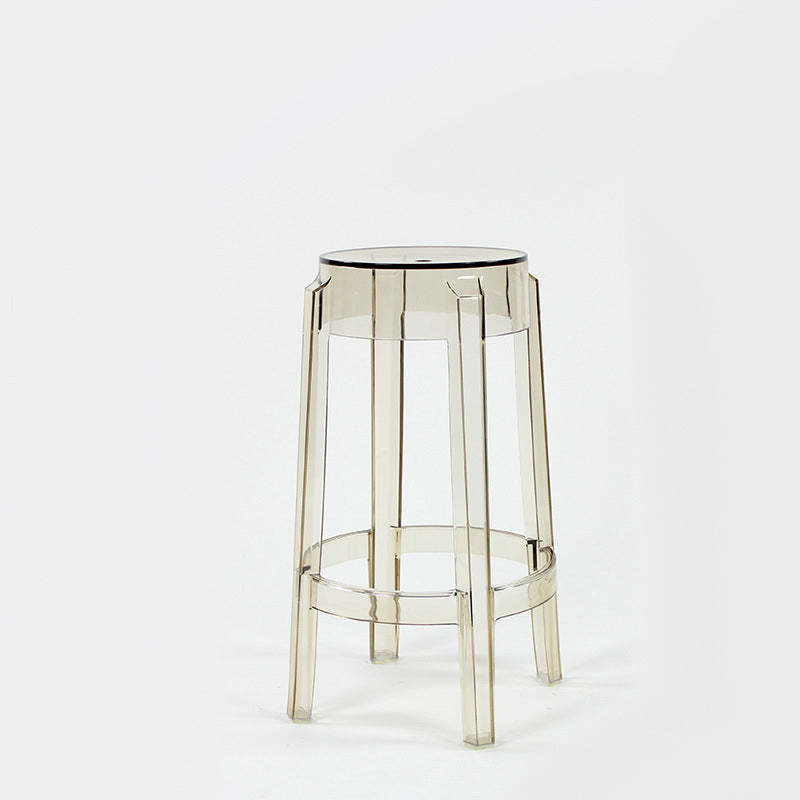 Minimalist Round Plastic Bar Stool