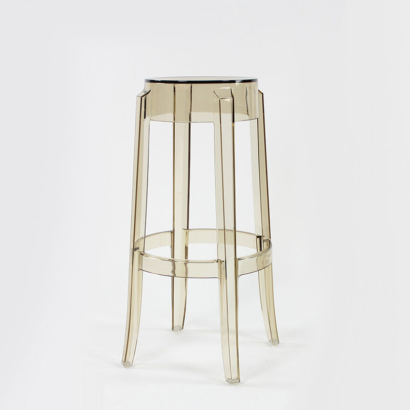 Minimalist Round Plastic Bar Stool
