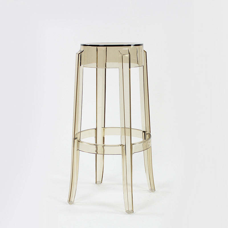 Minimalist Round Plastic Bar Stool