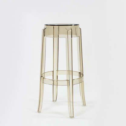 Minimalist Round Plastic Bar Stool