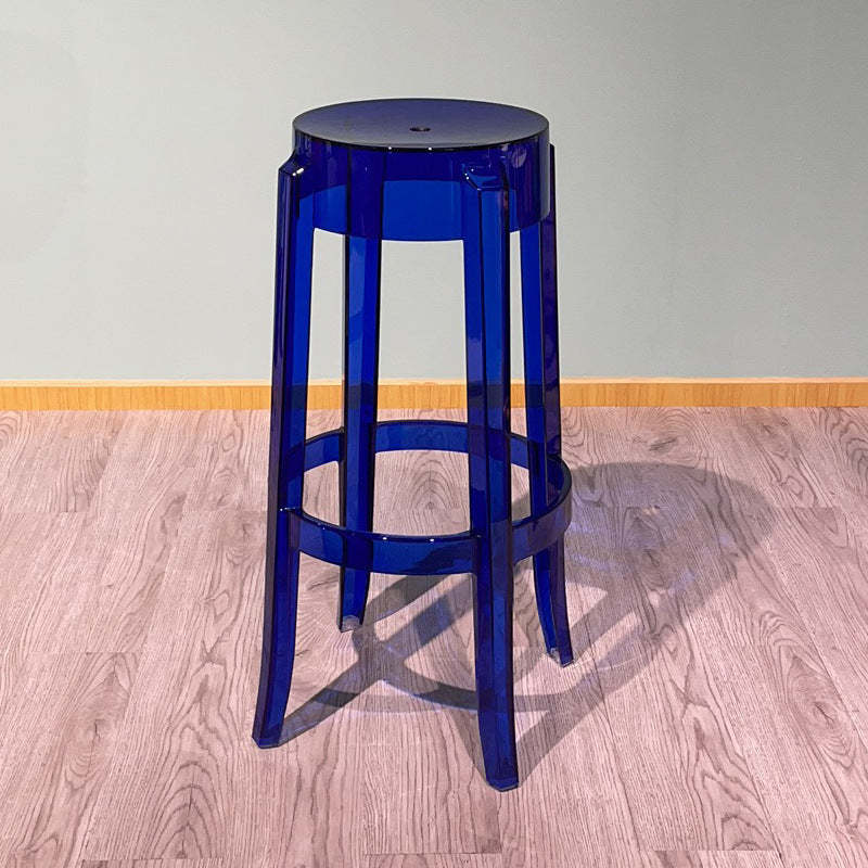 Minimalist Round Plastic Bar Stool