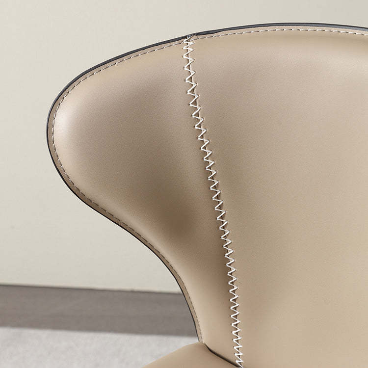 Modern Saddle Leather Steel Bar Stool