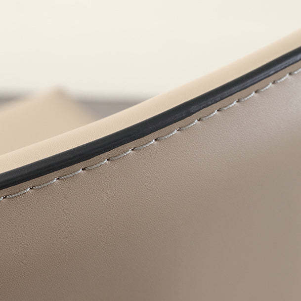 Modern Saddle Leather Steel Bar Stool